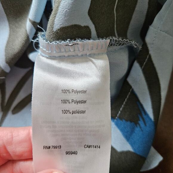 Motherhood Maternity Sleeveless V Neck Floral Tie Shoulder Waist Tie Top Small - Picture 9 of 9